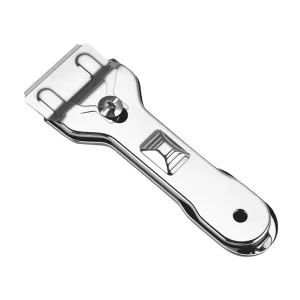 Cooktop Scraper with Stainless Steel Blade Heavy Duty Cleaning Tool for Removing Burnt on Food and Grease