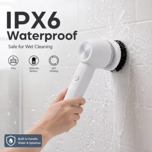 Cordless Deep Cleaning High Speed Rotation Multiple Brush Heads Electric Cleaning Brush for Bathroom Cleaning Use