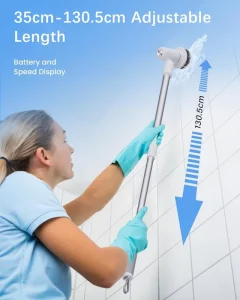 Cordless Handheld Electric Home Spin Scrubber Cleaning Brush Spinner for Kitchen Floors