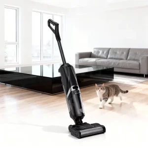 Cordless Wet Dry Vacuum Mop One Step Cleaner with Brushless Motor Self Cleaning 200W Suction for Household Hotel Use