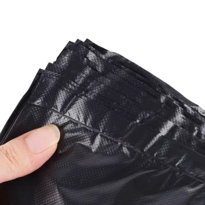Core Product Mesh Trash Bags 20 Lbs (Options Custom Flap or Fold Design) PE Material Gravure Printed Household Use