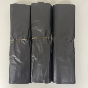 Cornstarch Degradable PE T-Shirt Bag Black Garbage Bags From China Household Compostable Biodegradable Trash Bags