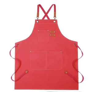 Cotton Canvas Kitchen Aprons for Woman Men Chef Stylist Apron Grill Restaurant Bar Shop Cafes Beauty Nails Studios Uniform