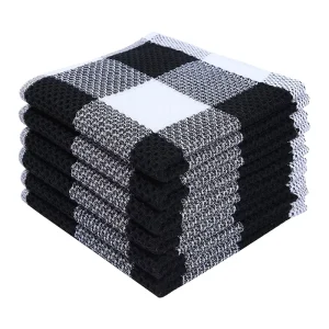 Cotton Dishcloth Towel Ultra Soft Absorbent Hand Towel Wash Cloth Household Kitchen Cleaning Cloth
