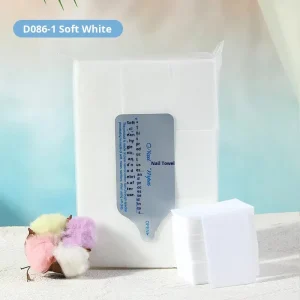 Cotton Lint Free Hard Nail Art Wipes Disposable Cotton Pads 160pcs Box for Nail Salons Beauty Factory