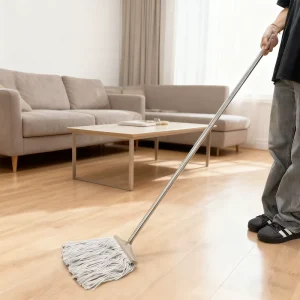 Cotton Yarn Mop with Handle Wet Dry Cloth Duster for Household Commercial Cleaning Use