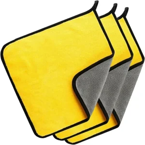 Covers Microfiber Cleaning Cloths 12″ X 12″ Quick Dry Super Absorbent Streak Free Plain Weave Machine Washable