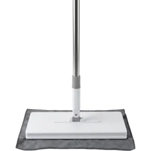 Creative Design 2 in 1 Stainless Steel Self Clamping Mop Replaceable Disposable Cloth Wet Tissue Window Floor Cleaning Flat Mop