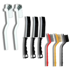 Crevice Cleaning Brush Set Multi-Purpose Hard Bristle Brushes for Deep Cleaning Kitchen Bathroom Grout Sink Cup Teapot