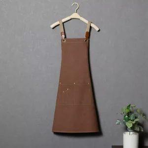 Cross Back Adjustable Apron With Pockets Adjustable Bib Apron Woodworking Garden Artist Apron