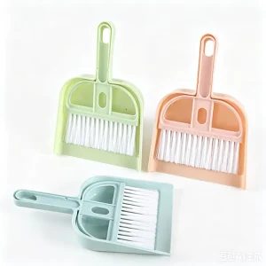 Cross Border Household Mini Plastic Dustpan Broom Handheld Desktop Broom Keyboard Brush Creative Cleaning Tools