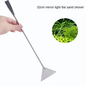 Cross Border Mengqule Eco friendly Stainless Steel Tweezers Large Straight Curved Pruning Tool Sand Aquarium Accessories