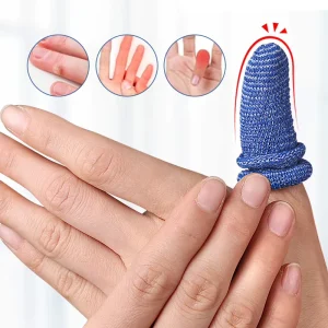 Cross Border Soft Rebound Household Gloves Breathable Anti Dry Cracking Cotton Fixation Tubular Finger Protectors for Writing