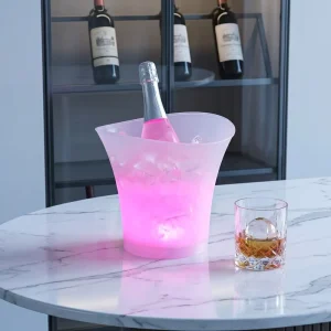 Cross border Bluetooth LED Luminous Plastic Ice Bucket 7 Liter Colorful Subwoofer Wine Bucket OEM Factory
