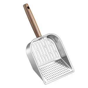 Cross-border Cat Litter Scoop Fine Holes Thickened Long Handle Hollowed-Out Design Pet Cleaning Waste Removal Tool