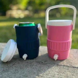 Cross-border New Creative Quirky Cute Portable Chinese Style 301-400ml Capacity Cooler Can Beverage Bucket Beach