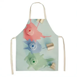 Cross border Sleeveless Polyester Apron Waterproof Oil proof Anti fouling Home & Catering Kitchen Use Special Figure