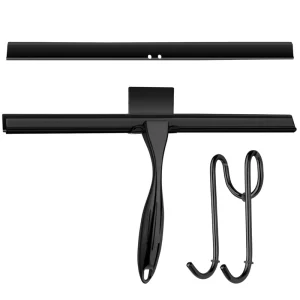 Custom 1 PCS Rubber Squeegee Blade Wiper Tool Stainless Steel Handle Plastic Material for Floor Window Cleaning