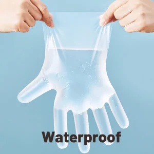 Custom 100% Biodegradable and Compostable PLA Disposable Food Grade Gloves for Catering and Household Use with Custom Logo Option