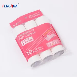 Custom 10cm 16cm 30 60 100 Sheets Adhesive Hair Remover Clothes Dust Cleaning Sticky Tear Paper Replacement Lint Roller Refill