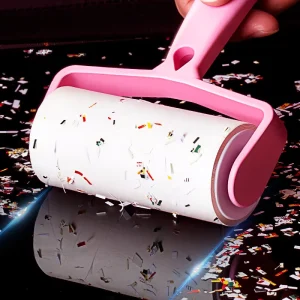 Custom 10cm Lint Roller High Viscosity Reusable Sticky Lint Remover Tearable Pet Hair Roller for Clothes Sofa Carpet