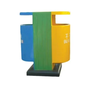 Custom 130L Large Capacity Outdoor Anti Aging Glass Fiber Trash Can Waste Bins for Convenient Disposal