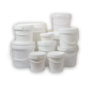 Custom 20L 25L Plastic Buckets 5 Gallon Food Grade Plastic Buckets with Lids and Handle