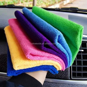 Custom 30*40cm Microfiber Cleaning Cloth Quick Dry Kitchen Dish Towel Made From Microfibre Material