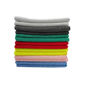 Custom 40x40cm Microfiber Towel Rag Absorbent Warp Knitted Lint Free Quick Dry Kitchen Dish Towel Car Microfiber Cleaning Cloth