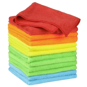 Custom 80% Polyester 20% Polyamide Microfiber Cleaning Cloth 300gsm Quick-Dry Warp Knitted Car Detailing Towel Car Kitchen Cloth