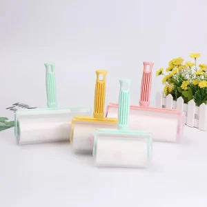 Custom Adhesive 10cm 30 60 90 Sheets Tear Paper Tape Sticky Clothes Clothing Bed Dust Pet Hair Remover Cleaning Lint Roller