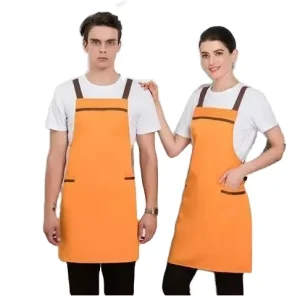 Custom Apron Add Text Black Unisex Work Kitchen Waiter Apron Cooking Baking Restaurant Aprons with Pockets for Women Print logo