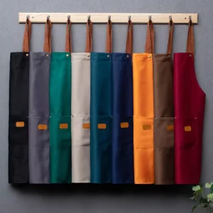 Custom Apron Kitchen Waterproof and Oil Proof Adjustable Waiter Custom Waterproof Tool Washable Carpenter Barista Apron