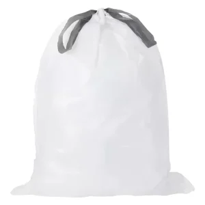 Custom Big Garbage Bag Disposable Garbage Bag White Drawstring Compostable Trash Bags For Kitchen