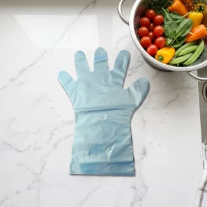 Custom Biodegradable Disposable Waterproof PE Gloves Medium Thickness Food Grade Safe for Household Cooking and Food Handling