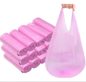 Custom Biodegradable Small Trash Bag Wastepaper Basket Bin Liner Compostable Recycling Bag Kitchen Office Trash Can