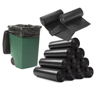 Custom Black Trash Bags 60 Gallon Heavy Duty Garbage Bags for Construction Industrial Commercial Municipal Recycling