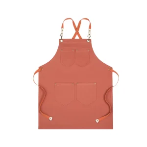 Custom Canvas Apron Kitchen Waterproof and Oil Proof Adjustable Waiter Custom Waterproof Tool Washable Carpenter Barista Apron
