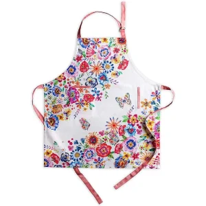 Custom Canvas Tape Trimmed Reusable Sleeveless Cotton Kitchen Apron Personalized Eco-Friendly Washable