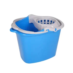 Custom Color Plastic Bucket Bathroom Square Plastic Squeeze Mop Cleaning Bucket with Lid
