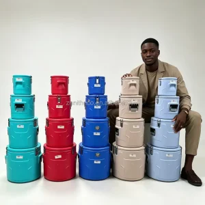 Custom Commercial Catering 5pcs Set 5L 10L 30L 50L 70L Insulated Metal Food Bucket & Thermal Soup Barrel for Hotel Buffet