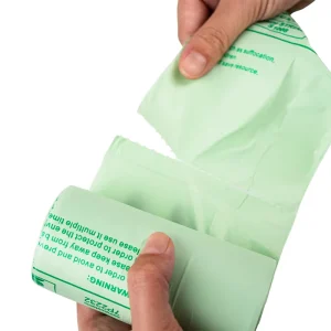 Custom Design Disposable Biodegradable Compostable Eco Friendly Side Gusset Waste Bags for Bedding Kitchen Home Trash EN13432