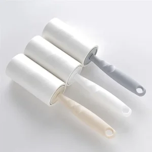 Custom Design Reusable Travel Sticky Paper Clothes Roller Brush for Home Pet Hair