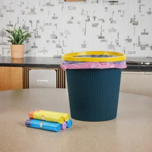 Custom Design Trash Can Liners Drawstring Trash Bags Plastic Disposable on Rolls Star Seal Garbage Bag on Roll Heat Seal LDPE