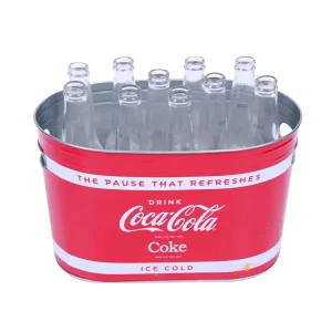 Custom Designed Large Boat Shape Galvanized Iron Ice Bucket 15L for Party Use