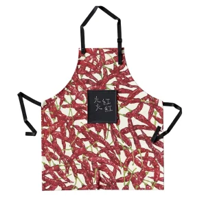 Custom Digital Printed Linen & Cotton Kitchen Apron Eco Friendly Sleeveless Adult No MOQ with Private Label for Retail Brands