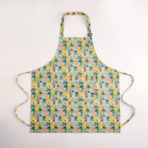Custom Digital Printed Reusable Eco-Friendly Sleeveless Apron Lightweight Cotton Women’s Personalized Home Kitchen Cooking Apron
