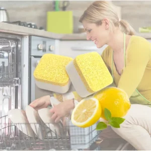 Custom Eco Friendly Disposable Solid Detergent Dishwasher Tablets with Stain Removal Stocked OEM Cleaning Product