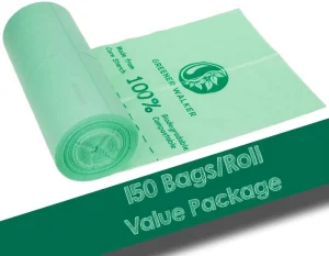 Custom Eco Friendly EN13432 Certificated 100% Compostable Bin Liner Biodegradable Trash Bags