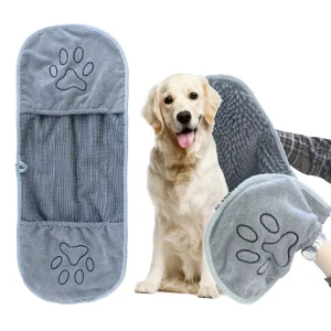 Custom Fast Absorb Cleaning Absorbent Pet Towel Pet Bath Towel Pet Ultra Microfiber Chenille Dog Bath Dry Towel